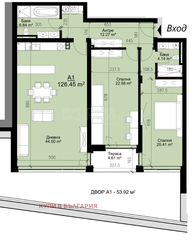 Продава  3-стаен, град Варна, Бриз •  280 500 EUR • ID 28586149 — holmes.bg - [1] 