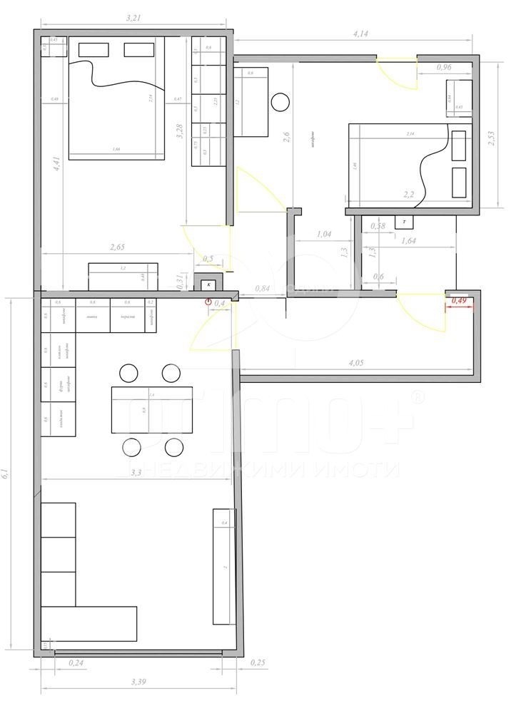 K pronájmu  2 ložnice Sofia , Ivan Vazov , 70 m2 | 73119962 - obraz [15]