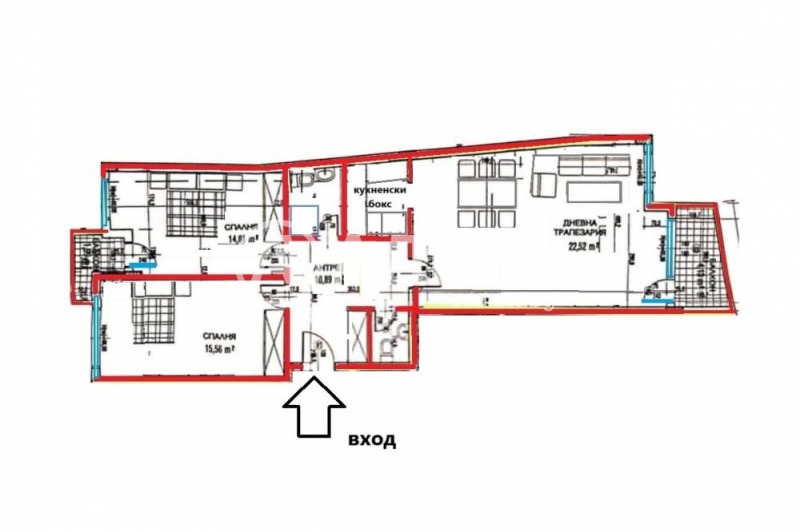 Do wynajęcia  2 sypialnie Sofia , Lozenec , 101 mkw | 46437261 - obraz [4]