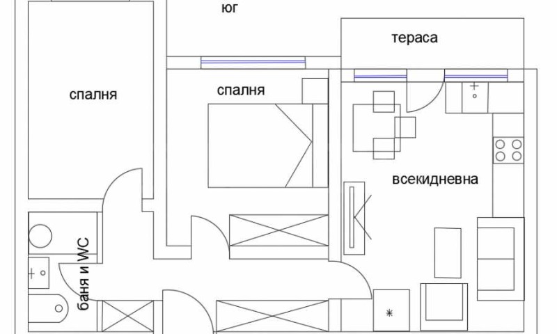 Para alugar  2 quartos Plovdiv , Centar , 57 m² | 79900470 - imagem [6]