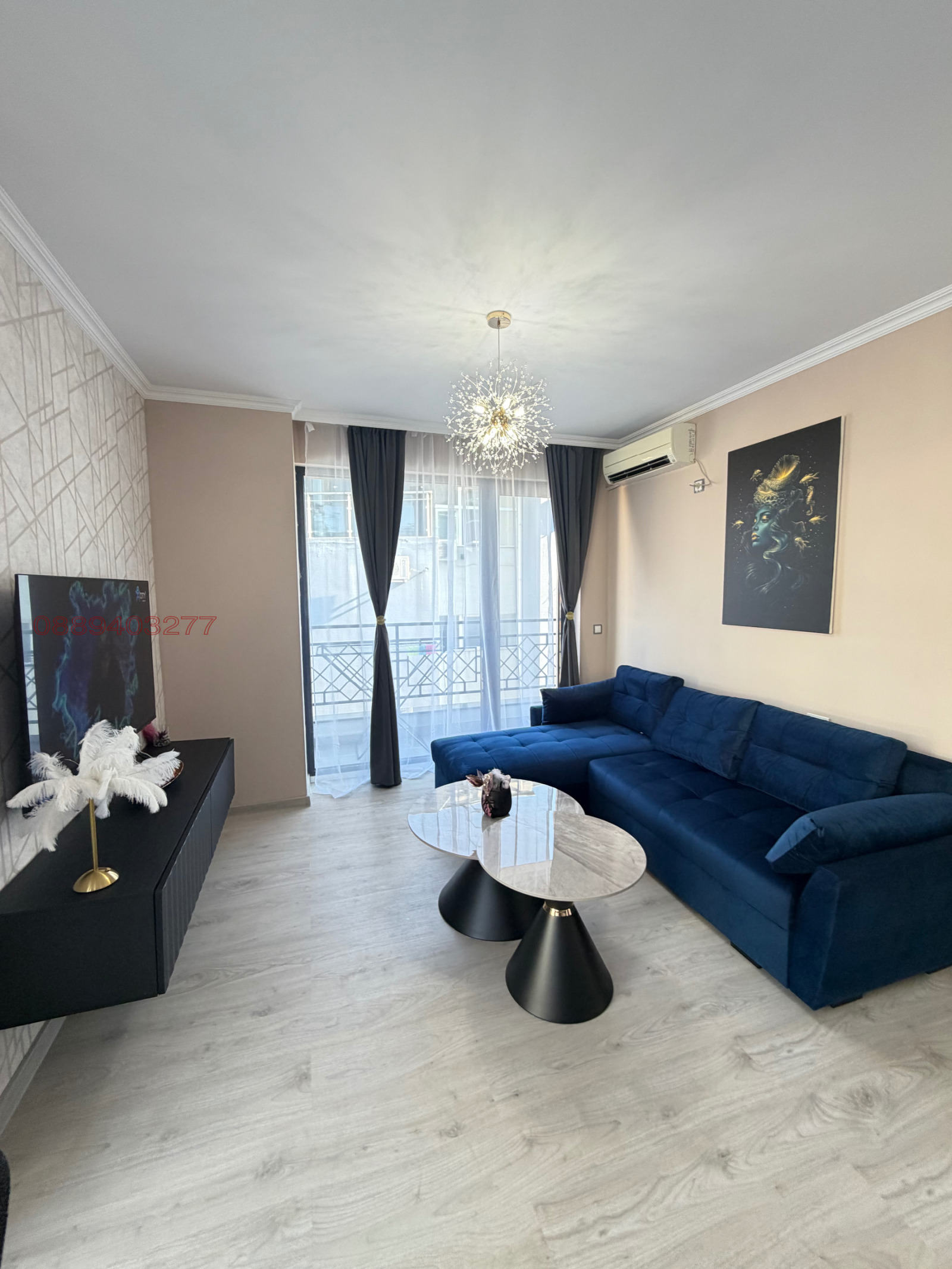 Дава под наем 2-СТАЕН, гр. Бургас, Сарафово, снимка 2 - Апартаменти - 56321126