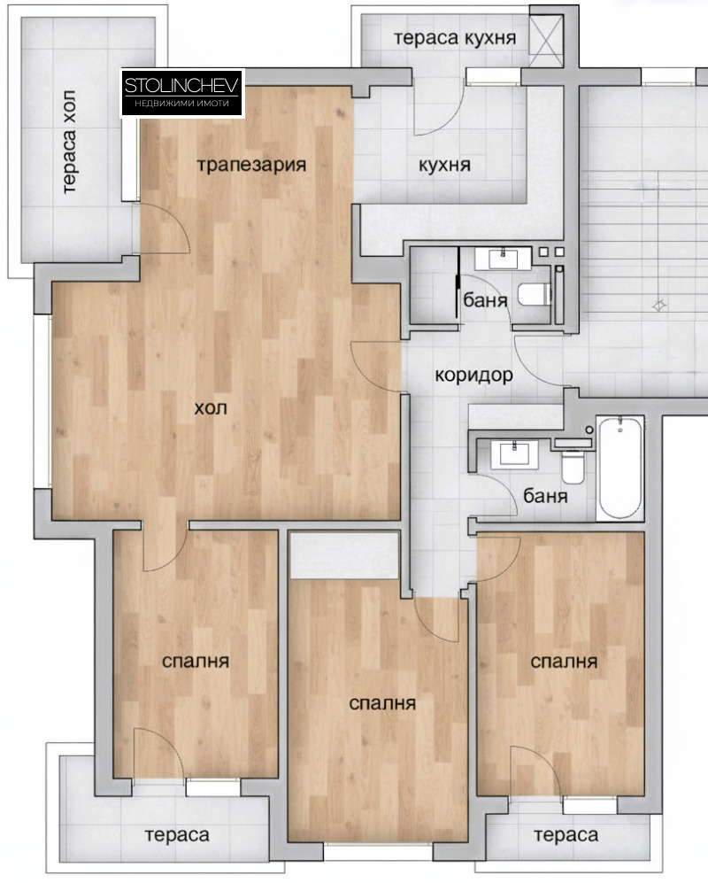 Do wynajęcia  3 sypialnie Sofia , Geo Milew , 110 mkw | 28833197 - obraz [11]