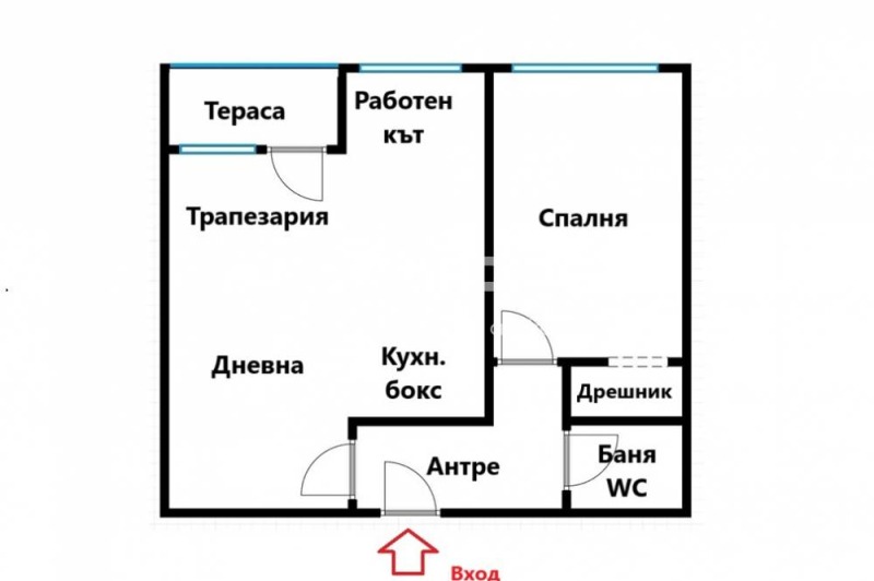 Te huur  1 slaapkamer Sofia , Tsentar , 85 m² | 63318370 - afbeelding [4]