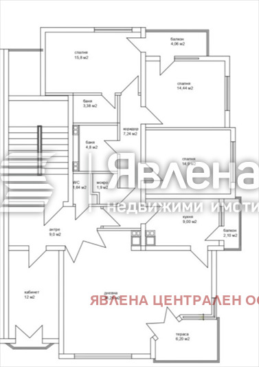 Дава под наем МНОГОСТАЕН, гр. София, Център, снимка 6 - Апартаменти - 53921065