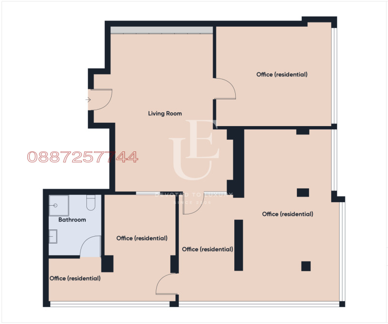 Vuokrattavana  Toimisto Sofia , Hipodruma , 138 neliömetriä | 93237841 - kuva [9]