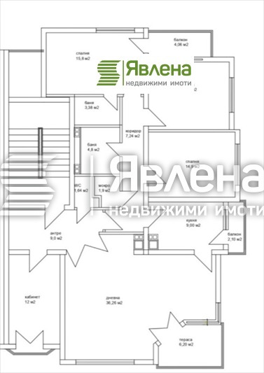 Te huur  3+ slaapkamer Sofia , Tsentar , 200 m² | 86860068 - afbeelding [6]