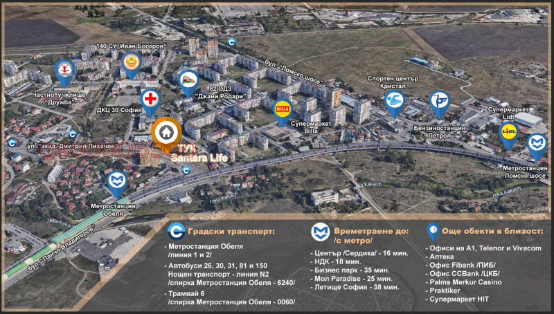 Til leie  1 soverom Sofia , Obelja 2 , 74 kvm | 81509374 - bilde [8]