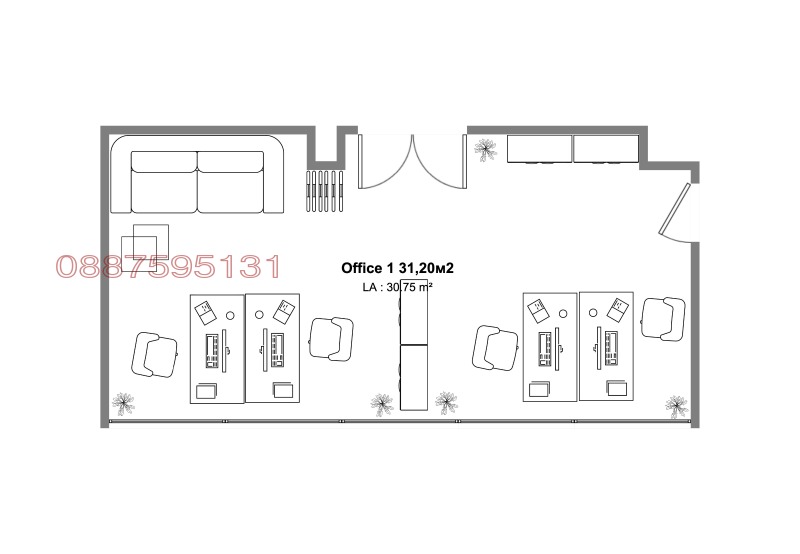 Дава под наем ОФИС, гр. София, Младост 2, снимка 5 - Офиси - 52782442