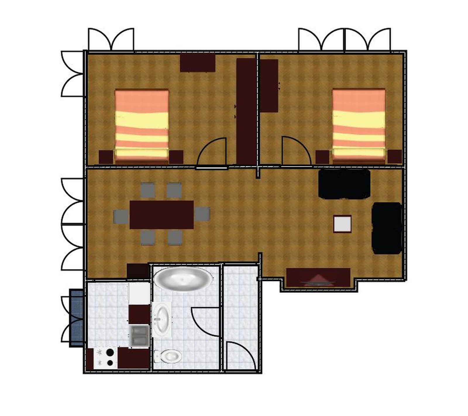 Дава под наем 3-СТАЕН, гр. София, Център, снимка 16 - Апартаменти - 54022815