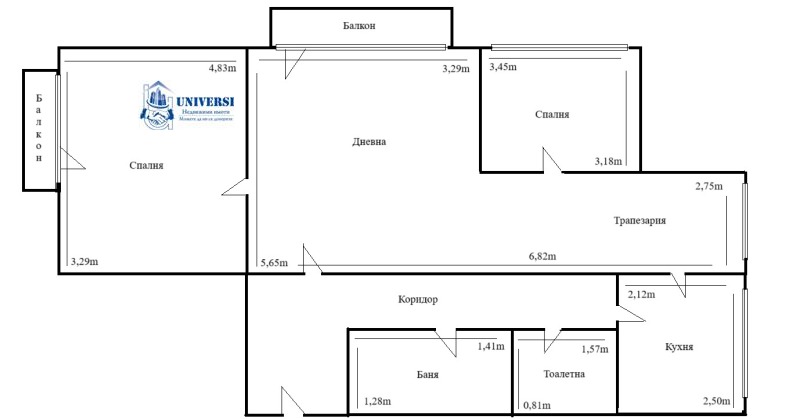 Til leie  2 soverom Sofia , Borovo , 85 kvm | 72686313 - bilde [12]