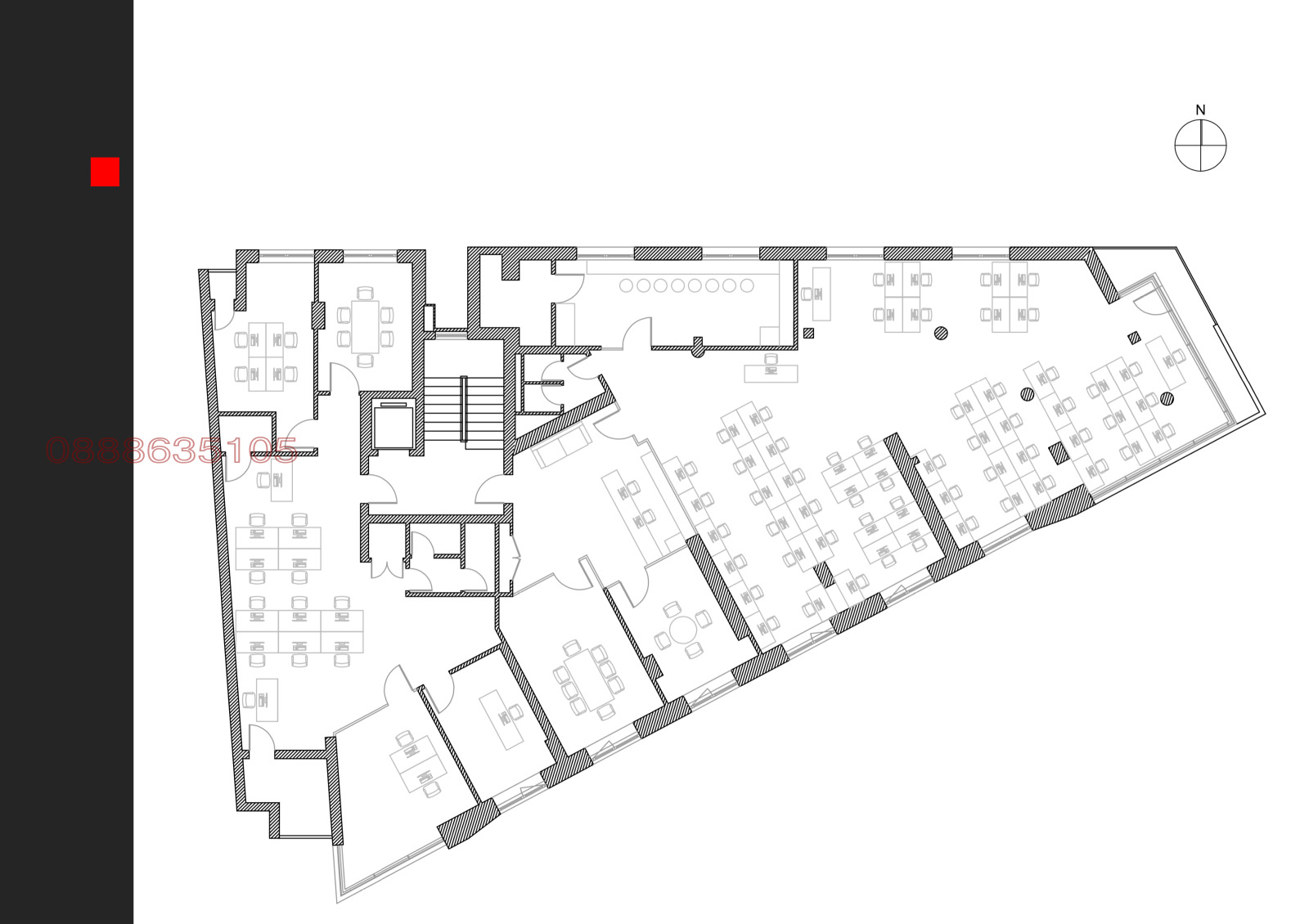 Дава под наем ОФИС, гр. София, Хладилника, снимка 3 - Офиси - 54188498