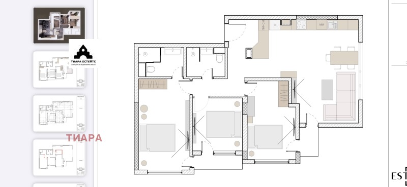 A louer  3 chambres Sofia , Krastova vada , 122 m² | 62245565 - image [13]