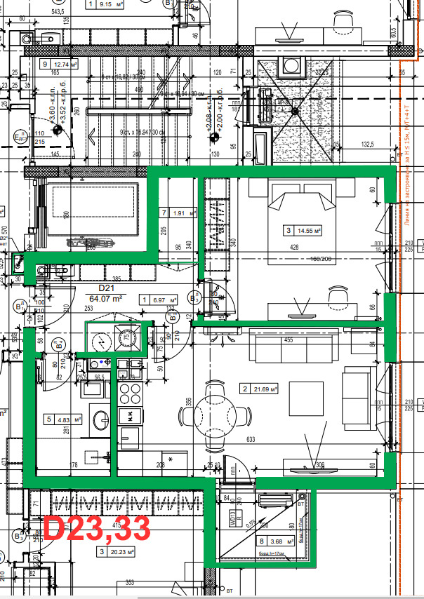 Дава под наем 2-СТАЕН, гр. София, Манастирски ливади, снимка 10 - Апартаменти - 54203230