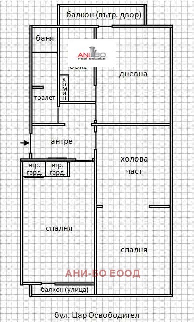 В оренду  2 спальні Варна , ВИНС-Червен площад , 86 кв.м | 54763801 - зображення [6]